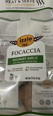 FOCACCIA ROSEMARY GARLIC with Olive Oil and Sea Salt