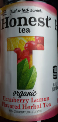 Cranberry Lemon Flavored Herbal Tea