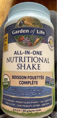 All in one nutritional shake