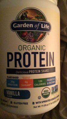Organic Protein Delicious Protein Shake Vanilla flavor