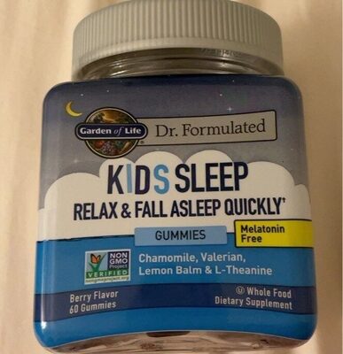 Garden of Life Dr. Formulated Kids Stress Relief Gummy front packaging
