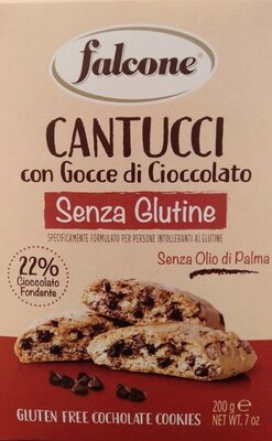 Cantucci con gocce di cioccolato Senza Glutine