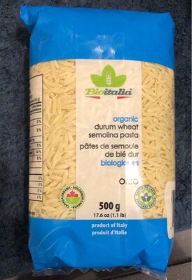 Pâtes de semoule de blé dure biologique