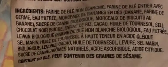 Sacking rounds ingredients label