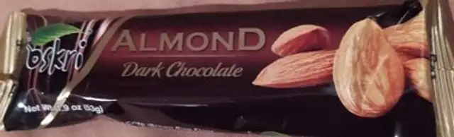 Almond Dark Chocolate nutrition facts table