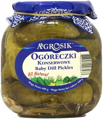 Agrosik, konserwowe baby dill pickles