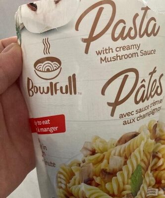 Pâtes avec sauce crémeuse aux champignons