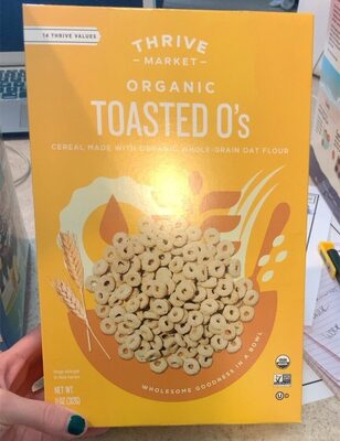 Organic Toasted O's front packaging