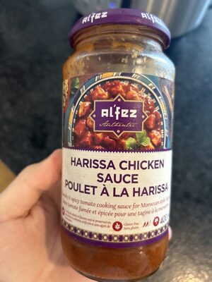 Harissa chicken sauce front packaging