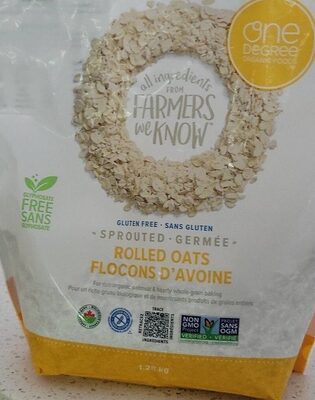 Organic Sprouted Rolled Oats front packaging