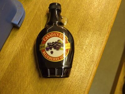 Blueberrysirup front packaging