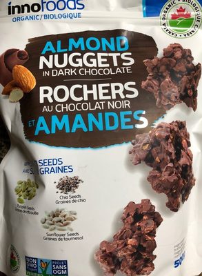 Organic Almonds Nuggets In Dark Chocolate With Super Seeds