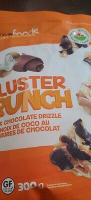Organic Cluster Crunch Dark Chocolate Drizzle front packaging