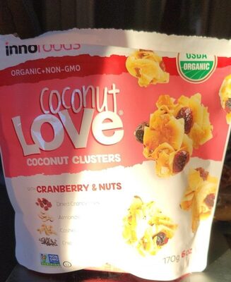 Organic Coconut Clusters With Cranberries & Nuts