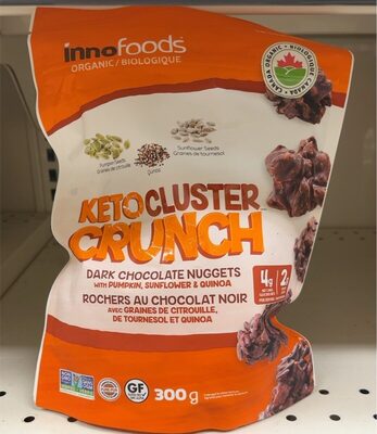 Organic KETO Cluster Crunch Dark Chocolate Nuggets