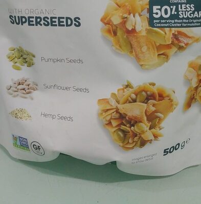 Organic Coconut Keto Cluster With Super Seeds front packaging