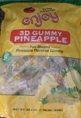 3D Gummy Pineapple front packaging
