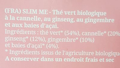 Epicerie / Thé Bio Et équitable / Tisanes, Infusions ingredients label