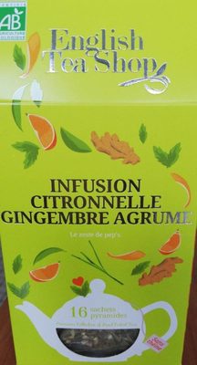 Infusion citronnelle gingembre agrume