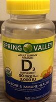 Adult Gummy Vitamin, D3