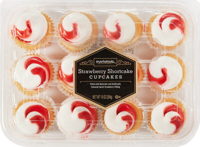Strawberry shortcake cupcakes