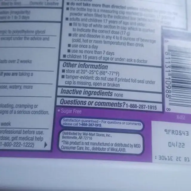 Unknown ingredients label