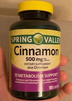 Cinnamon pills front packaging