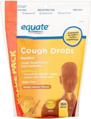 Honey Lemon Flavor Cough Drops, 160 CT