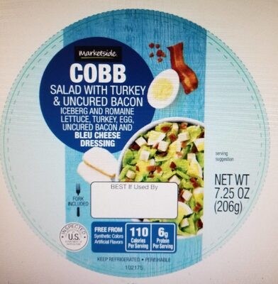 Cobb Salad with Turkey and Uncured Bacon