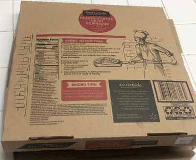 Market side cheese stuffef crust pepperoni pizza