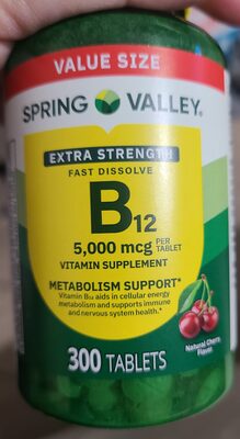 Extra strength vitamin B12 front packaging