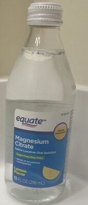 Magnesium citrate front packaging