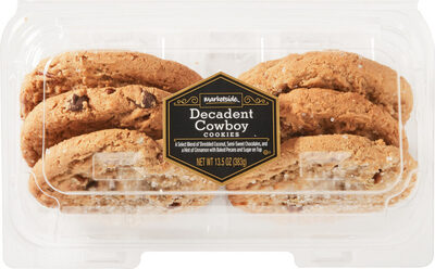 Decadent cowboy cookies front packaging