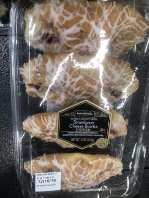 Strawberry cheese bowtie