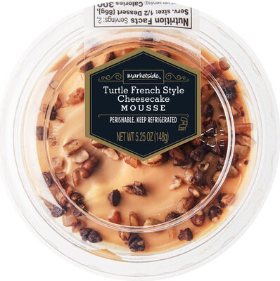 Turtle french style cheesecake mousse