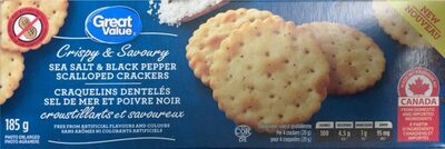 Great Value Sea Salt & Black Pepper Scalloped Crackers