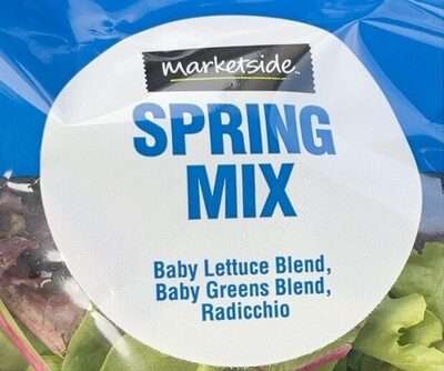Marketside SPRING MIX front packaging