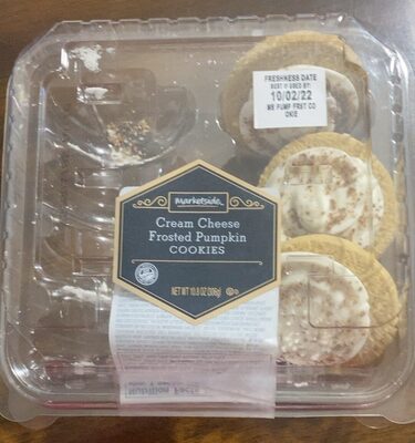 Cream cheese frosted pumpkin cookies