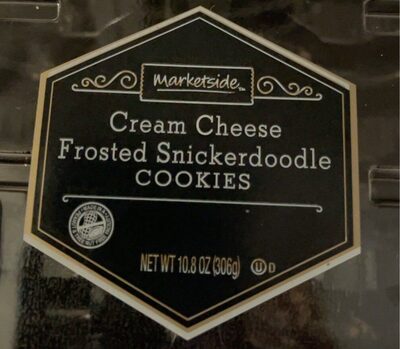 Cream cheese frosting snickerdoodle cookies front packaging