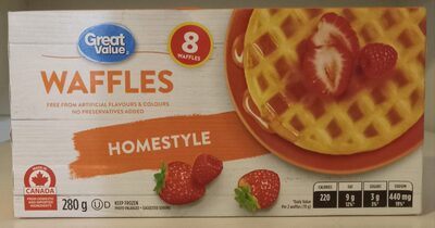 Homestyle Waffles front packaging