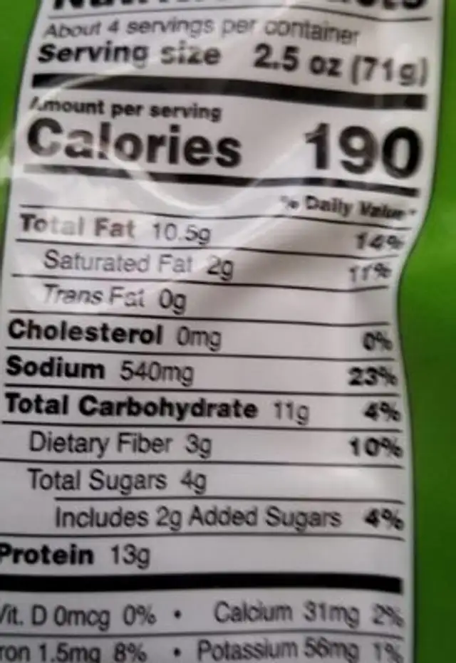 Vegan black pepper steaks, black pepper nutrition facts table