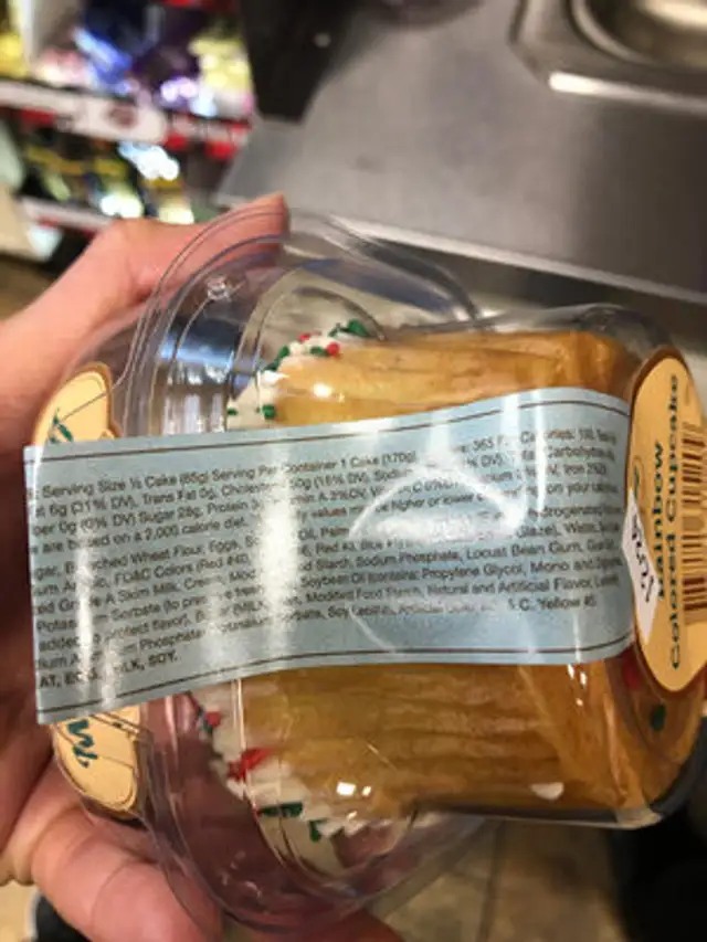 Unknown ingredients label