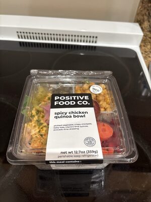 spicy chicken quinoa bowl