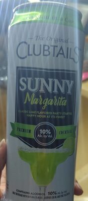 Sunny margarita front packaging