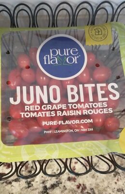 Juno Bites Snacking Tomatoes front packaging