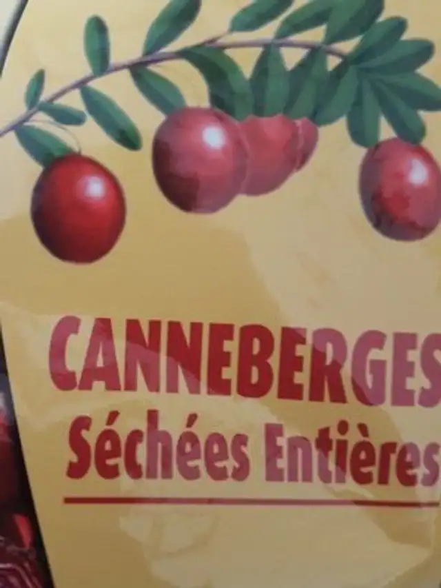 Canneberges séchées entières