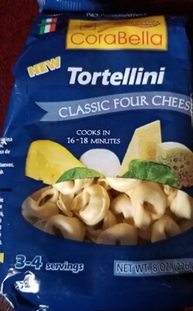 Four cheese tortellini pasta classic