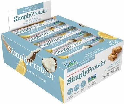 Lemon Coconut Protein Bar front packaging