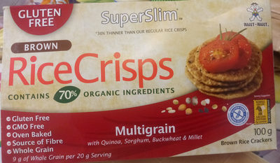 SuperSlim Brown Rice Crisps Multigrain Flavor
