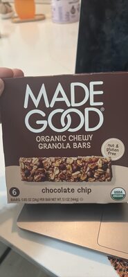 Organic Chewy Granola Bars chocolate chip